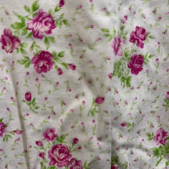 Floral White and Pink Kids Dress